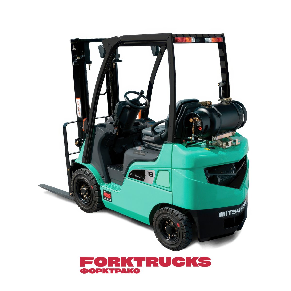 Автопогрузчик газ-бензиновый Mitsubishi FG20N, 2000кг, 3300мм, двигатель Mitsubishi (Япония)