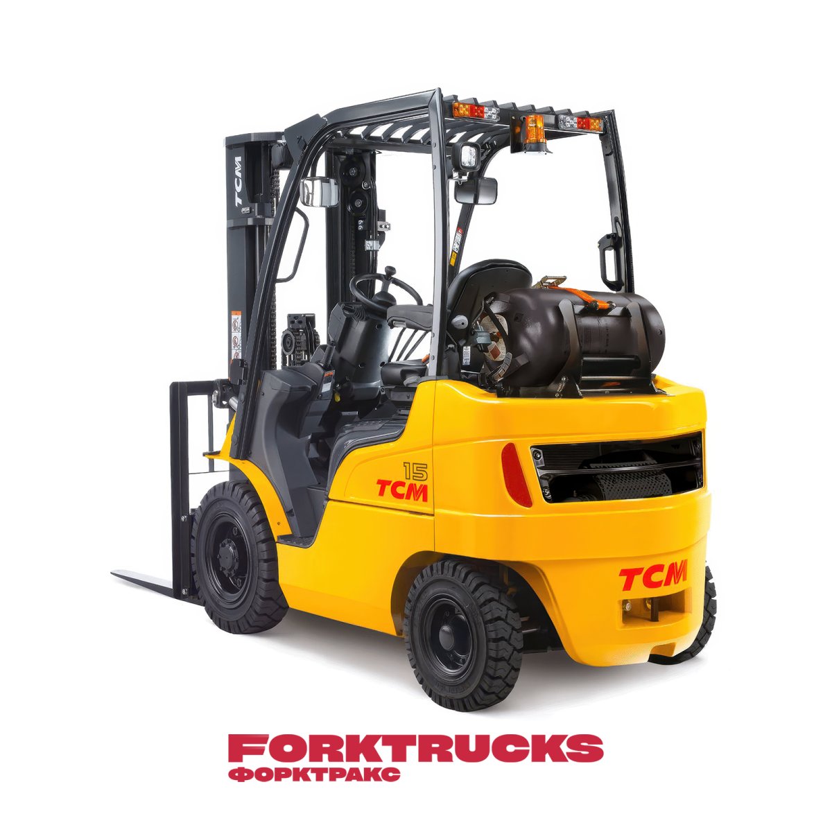 Автопогрузчик газовый TCM FGE15-E2, 1500кг, 3000мм, двигатель Mitsubishi (Япония)