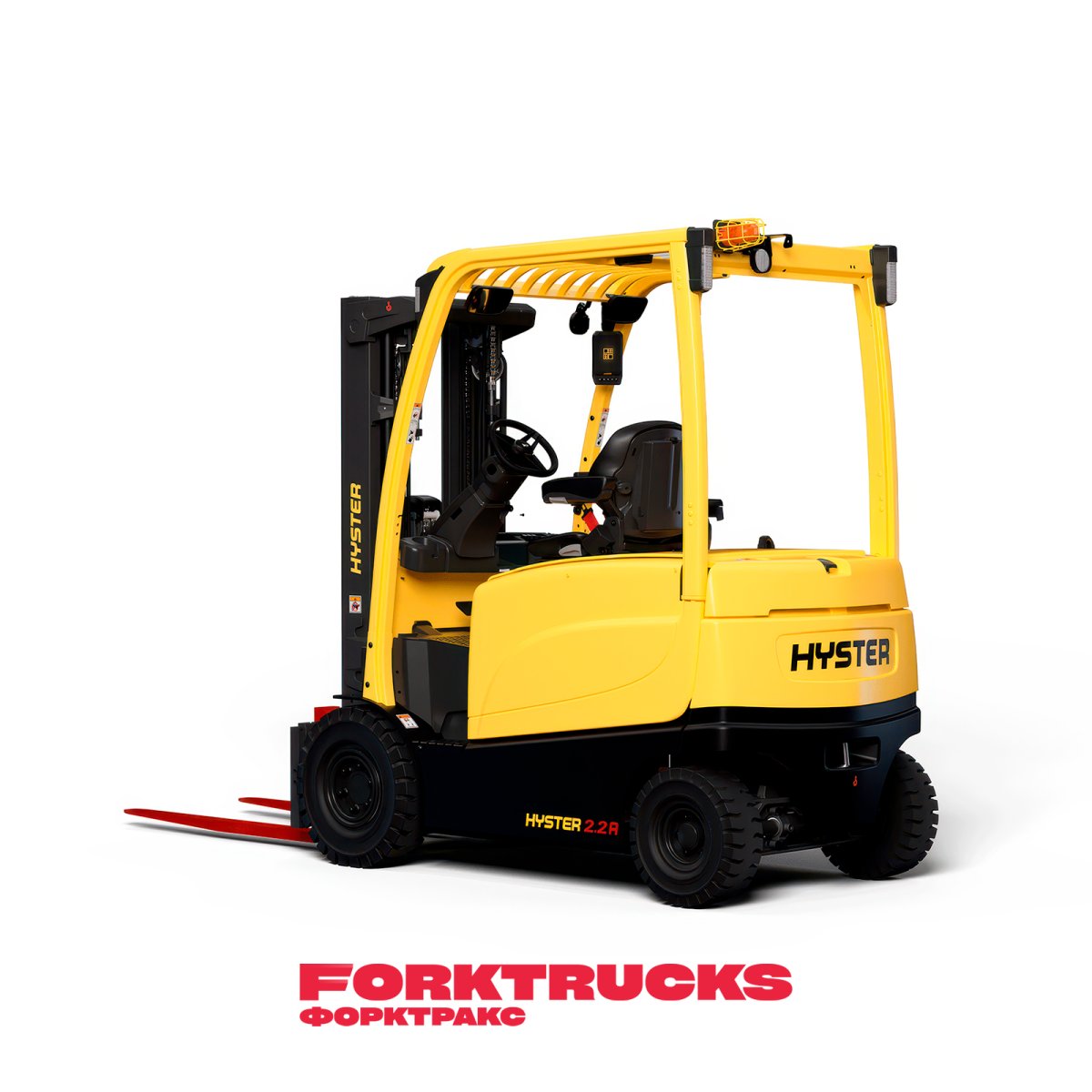 Электропогрузчик 4-опорный Hyster J3.0A, 3000кг, 6120мм, свободный ход, свинцово-кислотная АКБ + ЗУ