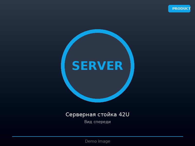 Серверная стойка 42U 800×1000 мм напольная