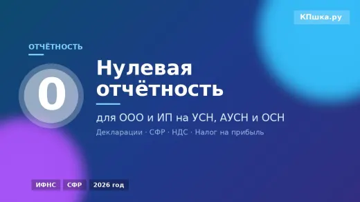 Нулевая отчётность для ООО и ИП: если деятельности нет, а отчётность сдавать нужно